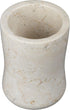 Creative Home Natural Champagne Marble Curvy Collection Tumbler, Beige, 3.3 Diam. x 4.5 H Inch