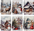 Bencailor 6 Pcs Winter Kitchen Towels 16 x 24 Inches Decorative Snowman