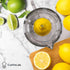 Glass Measuring Cup 2-Cup with Lemon and Lime Juicer, Manual Juicer, and Liquid Measuring Cup