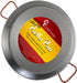 Garcima La Ideal Polished Steel Paella Pan, 30 cm, Silver/Red