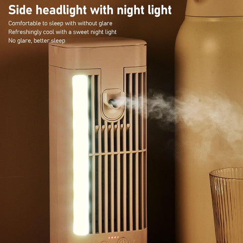 Portable Air Conditioner with 3 Speed Dual Fans, Evaporative Air Cooler for Room Bedroom, 120mL Water