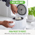 GreenLife 4-Cup Digital Rice Cooker, PFAS & PFOA-Free, Removable Ceramic Pot, Touch-screen, White