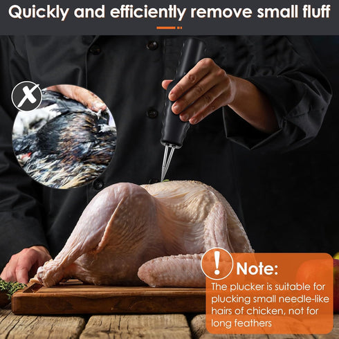 2 Pack Saillong Handheld Chicken Plucker, Electric Quick Poultry Plucker Machine for Removing The Pin Feathers
