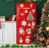 12 Pieces Christmas Refrigerator Magnets, DIY Xmas Tree Fridge Magnets, Fridge Magnetic Decor for Metal Door Decor