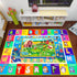 DINSUMRUG (59 39.4 INCH, Kids Rug for Playroom, ABC Educational Rug with Farm Sea Animal Print, Floor Play Mat Carpet
