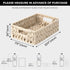 GRANNY SAYS 2-Pack Wicker Baskets for Organizing, Waterproof Woven Storage Basket with Handles