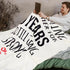 Dulkjio 50th 50th 50 50th 60"X50" Anniversary Blanket Gifts, Anniversary Wedding Gifts for Couple Parents, Golden Year