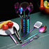 Rainbow Kitchen Utensils Set, 13 Pieces Stainless Steel Cooking Tools Set with Titanium Rainbow Plating, Utensil Holder