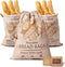 HomiePop Bread Bags for Homemade Bread (3 Pack) Linen Reusable Sourdough Bread Bags