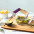 Spring Chef Large Purple Dough Blender, Heavy Duty Stainless Steel Dough Cutter Tool for Baking