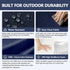 20 20 Set 2, 1000+ 30D Goodgoods x Outdoor Chair Cushions of Hours Fade-Resistant & Water-Resistant Furniture Chair