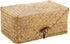 Sumnacon Rectangle Tissue Box Cover, Woven Seagrass Tissue Holder for Bathroom, Decorative Tissue Cover for Home Office