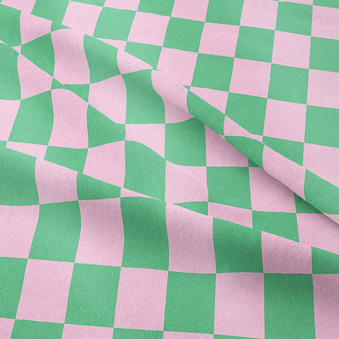 Sets 1 Tailor Shop Green Pink Plaid Comforter Twin Women Men Green Checkerboard Grid Bedding Boys Girls Modern Grass