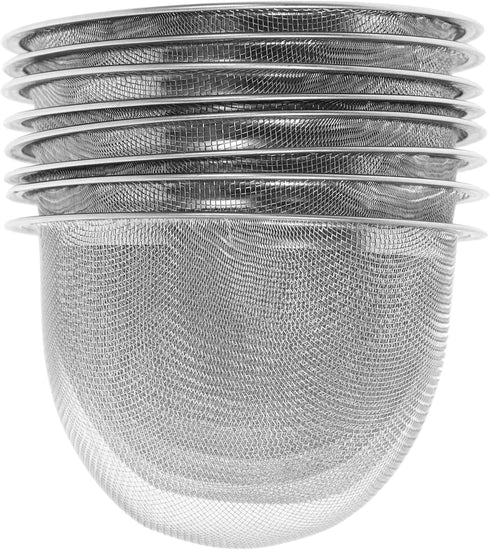 Luxshiny Mesh Tea Filter, 8Pcs Stainless Steel Tea Strainer Insert for Loose Tea Leaves, Replacement for Teapot