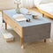 Modern Coffee Table Cover with Pockets, Scratch-Resistant Coffee Table Runner for Winter