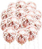 Rose Gold Confetti Balloons, 25 Pcs Thickened 12 Inch Clear Latex Balloons with Confetti for Graduation, Engagement,