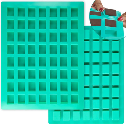 O'Creme Rectangle Caramel Candy Silicone Mold - For Chocolate Truffles, Ganache, Jelly, Candy and Praline