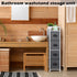 HAITRAL Narrow Dresser - 4 Drawers Slim Fabric Storage Cabinet with Removable Drawers for Laundry, Closet, Living Room