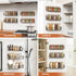 Mystozer 6 Pack, Spice Rack wall mounted Space-Saving Spice Organizer for Spice Jars and Seasonings,Screw or Adhesive