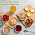 6 Pack Wheat Straw Soy Sauce Dishes, 4.5 oz Small Dessert Bowls, Unbreakable Dipping Bowls