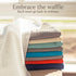 Set 4, GILDEN TREE Waffle Towels Wash Cloths for Showering, Exfoliating Washcloth Face Towels, Quick Dry Towel Cotton