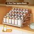 4 Countertop, (1 Pack) BOIVSHI Tiered Spice Rack, Tier Spice Shelf Organizer for Cabinet, Spice Rack Organizer, Depth