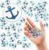 120pcs Nautical Theme Confetti Glitter, Ship Anchor Confetti, Baby Shower, Wedding, Ocean Sailing Birthday Party Table