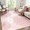 Pink Rugs for Bedroom Girls: 5x7 Modern Large Washable Cute Boho Floral