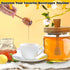 18oz Set, Loscarol Honey Pot with Dipper and Lid - Glass Honey Jar with Wooden Honey Dippers Stick Wide Mouth Honey