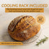 42oz SEOR Premium Sourdough Starter Kit Glass Jar Complete Sourdough Bread Baking Supplies with Banneton Proofing