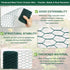 4 236 Inch Floral Chicken Mesh for Craft, x Galvanized Hexagonal Netting Roll, Lightweight Garden Poultry Fence