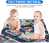 70x80CM Houkiper Kids Carpet Playmat Rug, Felt Cloth Fire-Themed Game Playmat, Foldable Non Slip Kids Rug for Playroom