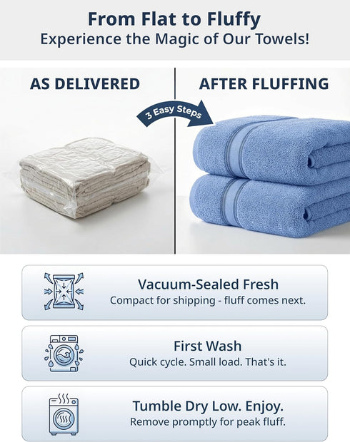 Set 6 Set, 100% 2 2 2 LANE LINEN Luxury Bath Towels - Piece Cotton Bathroom Towel, Zero Twist, Quick Dry Shower Towels