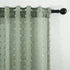 2 84 Inches Pocket,52x84 KOUFALL Panels Boho Curtains Long for Living Room Bedroom Sage Green Decor Pom Pom Design