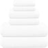 Pack 6 Set, 2 2 2 100% Tens Towels of Zero Twist Towels Bath, Hand, Waschloths, Cotton, Light Weight, Extra Absorbent