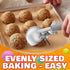 4 oz Ice Cream Scoop with Trigger Release #8, Stainless Steel Tool for Baking, Cookies, and Desserts, Easy-to-Clean