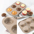 Carbon Steel Nonstick Bakeware Muffin Pan, 6-Cup