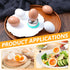 Ouligay Egg Piercer for Raw Eggs, Egg Hole Puncher for Bakery Kitchen Tools, Stainless Steel Egg Poker with Sturdy Base