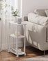 TB01BW061 TUTOTAK Small Side Table, Narrow End Table, Bedside Table, Couch Side Table with Wheels for Living Room