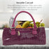 Trendy Women’s Wine Clutch Bag (Thermal Insulated) | Holds 750mL Red & White Bottles | Incl. Portable Waiter-Style