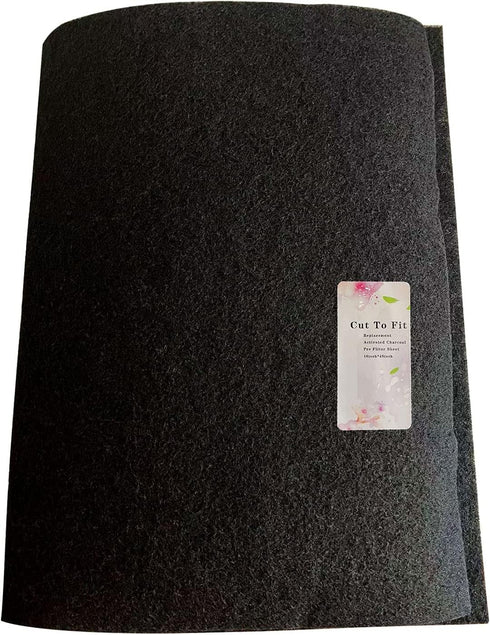 Carbon Fabric Filter Replacement, Cut To Fit Charcoal Hepa AC Vent Filter, Activated Carbon Air Filter Fabric Sheet 16