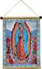 Needzo Our Lady of Guadalupe Tapestry Wall Hanging - 14 Inch Religious Wall Decoration Gift