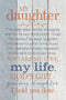 DEXSA My Daughter Wood Plaque 6x9 - Classy Frame Wall & Tabletop Decoration | Christian Family Home Decor | Made in the