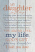 DEXSA My Daughter Wood Plaque 6x9 - Classy Frame Wall & Tabletop Decoration | Christian Family Home Decor | Made in the