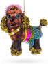Sophisticated Blown Glass Poodle Christmas Ornament