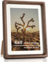 RICHFOCUS 6x8 Picture Frame USA-Sourced Natural Walnut Solid Wood Photo Frame Handcrafted