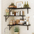Set 5 Fixwal Corner Shelves Floating Shelves for Wall Bathroom Kitchen Bedroom Home Decor Laundry Room Living Room
