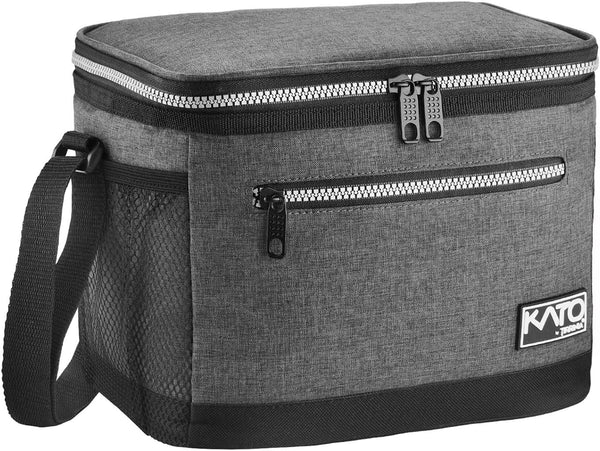 Tirrinia Insulated Lunch Box for Men/Women, Leakproof Lunch Bag for School Work, Large Tote for Kids, Dark Grey
