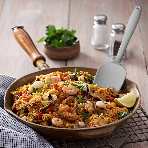 Silicone Spatula 3-Piece Set - High Heat-Resistant, Ergonomic Handle, Non-Stick Rubber with Stainless Steel Core, Light