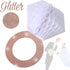 Engagement Party Decorations - Bridal Shower Supplies, Honeycomb Ring Hanging Decorations, Rose Gold Glitter Diamond